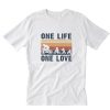 One Life One Love Bike Vintage Retro T-Shirt PU27