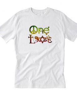 Rasta One Love Logo T-Shirt PU27