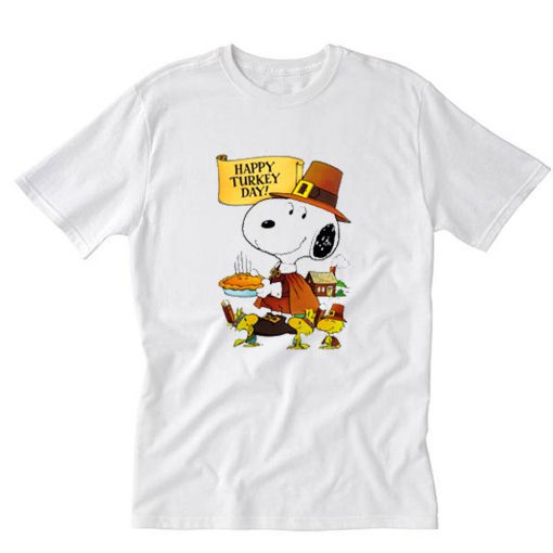 Snoopy Happy Turkey Day T-Shirt PU27