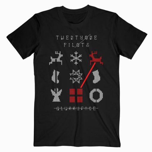 Twenty One Pilots Christmas Ugly Sweater Band T-Shirt PU27