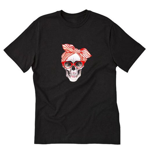 Bandana skull Women T-Shirt PU27