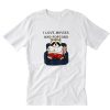 I Love Movies and Popcorn T-Shirt PU27