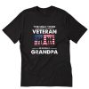I love Veteran Grandpa American Flag T-shirt PU27