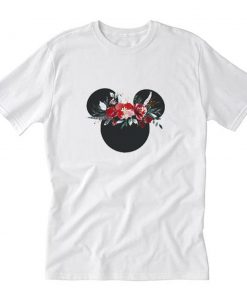 Micky Minnie Mouse Flower T-Shirt PU27