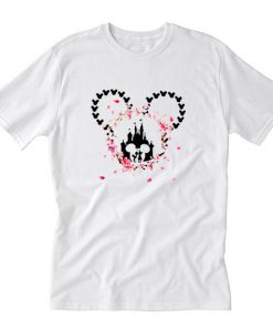 Micky Mouse Minnie Mouse Falling in Love T-Shirt PU27