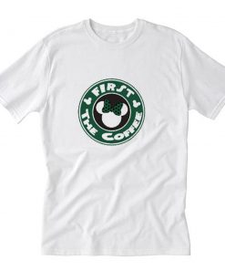 Minnie Mouse First The Coffee Parody T-Shirt PU27
