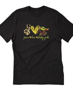 Peace love Baby Yoda T-Shirt PU27