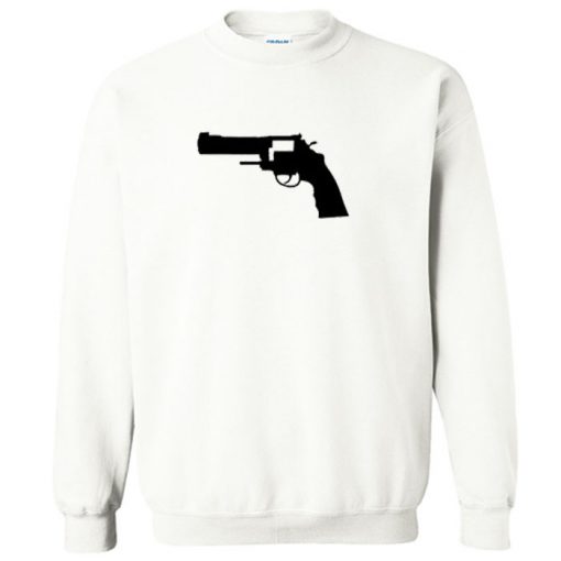 Smith And Wesson Revolver Silhouette Sweatshirt PU27