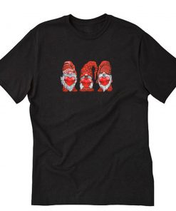 Three Cute Gnomes Valentines Gift Couple Matching T-Shirt PU27