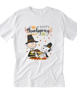 Charlie Brown and Snoopy Happy Thanksgiving T-Shirt PU27