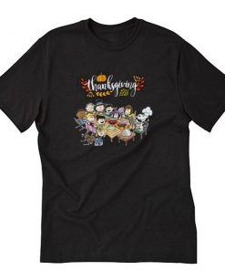 Nice Peanuts party Happy Thanksgiving T-Shirt PU27