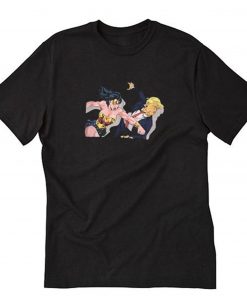 Wonder woman punching trump T-Shirt PU27