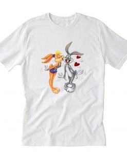 Looney Tunes Bugs and Lola Kiss T-Shirt PU27