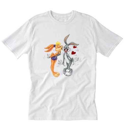 Looney Tunes Bugs and Lola Kiss T-Shirt PU27