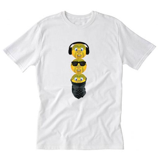 Maori emoji hear speak and see no evil T-Shirt PU27