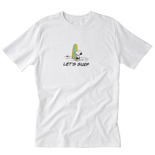 Snoopy Lets Surf Cowabunga T-Shirt PU27