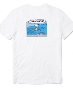 Snoopy Lets Surf CowabungaT-Shirt PU27 back