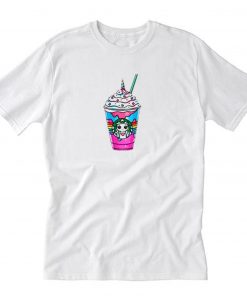 Unicorn Starbucks Sticker T-Shirt PU27