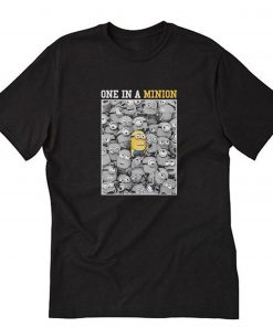 Despicable Me Minions One In A Minion Black T Shirt PU27