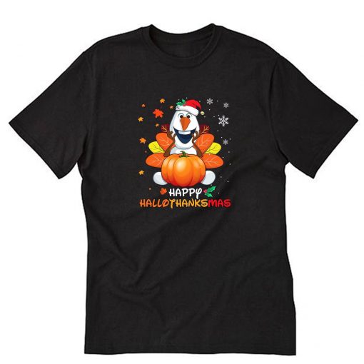 Happy Hallo Thanks Mas Walt Disney Vacation Olaf Halloween T-Shirt PU27