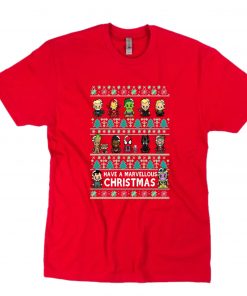 Have A Marvellous Christmas - Avengers T-Shirt PU27