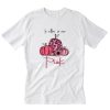 In october we wear pink pumpkin flower breast cancer warrior awareness halloween T-Shirt PU27