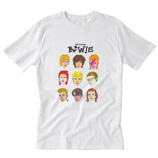 The Many Faces Of Bowie Explore Rad Bowie T-Shirt PU27