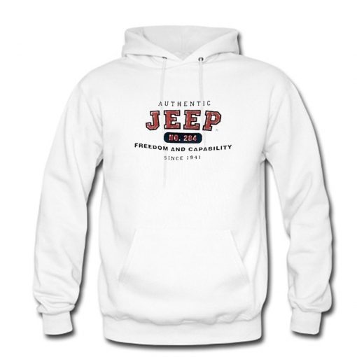 Authentic Jeep White Hoodie PU27
