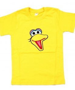 BIG BIRD FACE Sesame Street Yellow T Shirt PU27