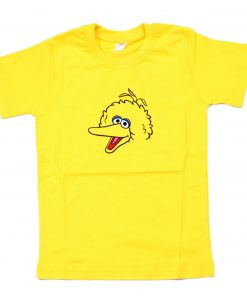 Big Bird Face with Hair Yellow T Shirt PU27