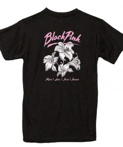BlackPink Floral T-Shirt Back PU27