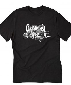 Official GMG – Gas Monkey Garage Black CAR 31 Hot Rod T Shirt PU27