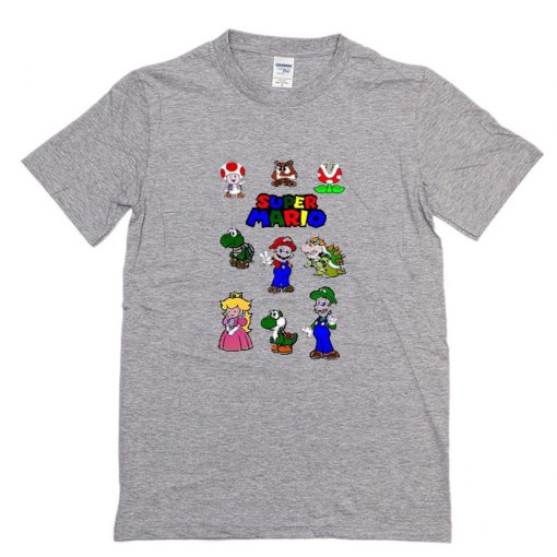 Super Mario Bros Gaming Characters Nintendo T Shirt PU27