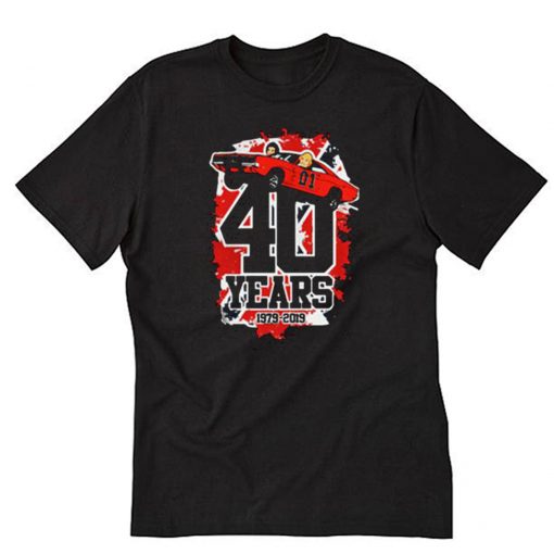 40 Years 1979-2019 The Dukes of Hazzard T-Shirt PU27