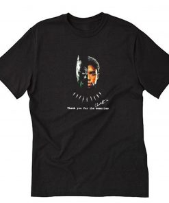 Chadwick Boseman black panther thank you for the memory T Shirt PU27