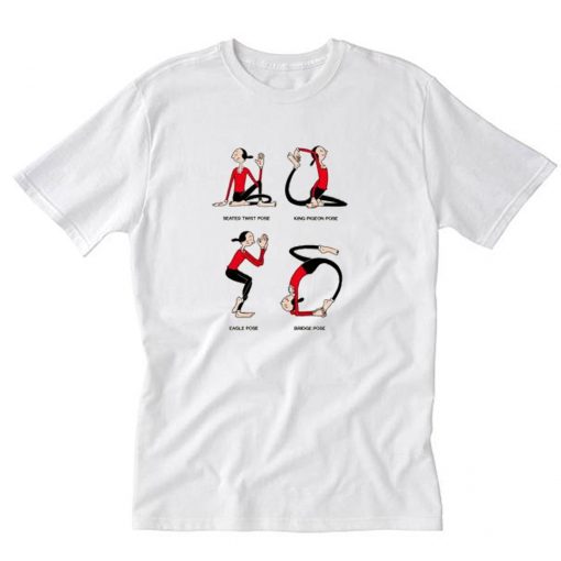 Popeye Olive yoga T Shirt PU27