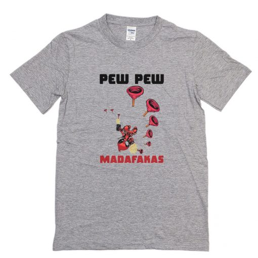 Baby Yoda Deadpool Pew Pew Madafakas T-Shirt PU27