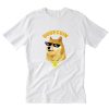 TO THE MOOaN Dogecoin Block Chain Investor Doge T-Shirt PU27