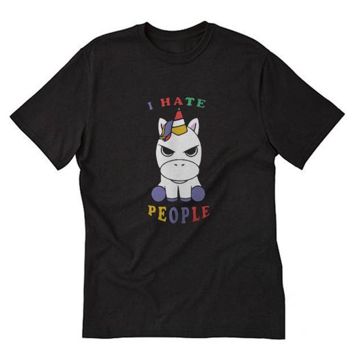 Baby Unicorn I Hate People T-Shirt PU27