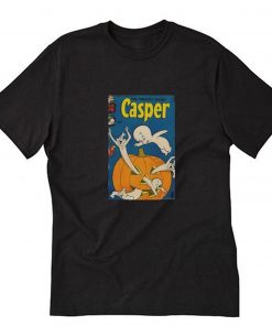 Casper The Friendly Ghost Pumpkin T-Shirt Black PU27