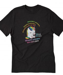 Grumpy Unicorn Annoyed Unicorn T-Shirt PU27