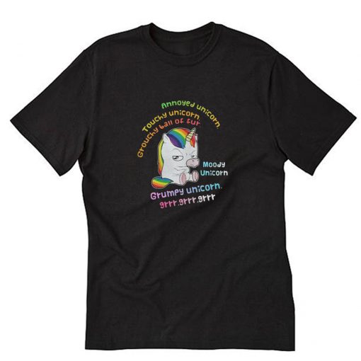 Grumpy Unicorn Annoyed Unicorn T-Shirt PU27