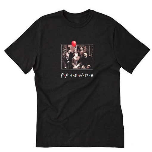 Horror Friends Pennywise Michael Myers Jason Voorhees Halloween T-Shirt PU27