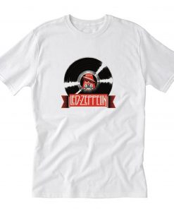 Led Zeppelin Mothership Record Ecru T-Shirt PU27