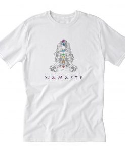 Namaste Yoga Pose with Chakra T-Shirt PU27