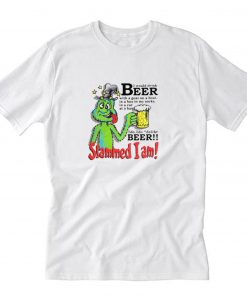 Slammed I am I would drink Beer with a goat on a boat T shirt PU27