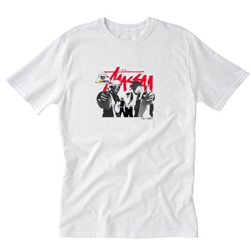 Stussy x Yo! MTV Raps Public Enemy T-Shirt PU27