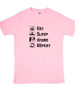 Eat Sleep Anime Repeat T-Shirt PU27