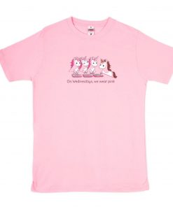 Unicorn On Wednesdays We Wear Pink T-Shirt PU27