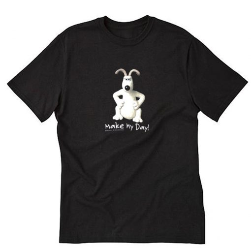 Vtg Wallace & Gromit Make My Day T-Shirt PU27
